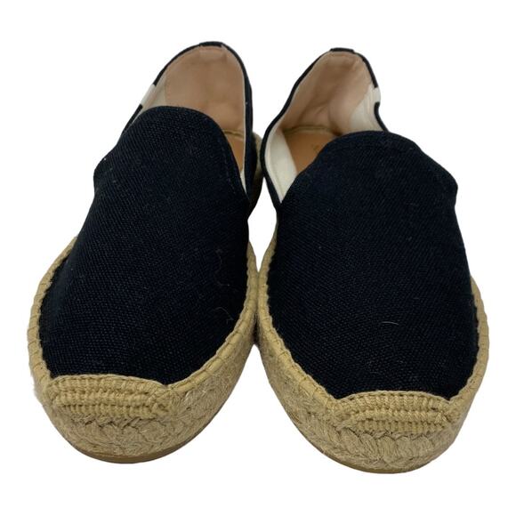 Soludos Women's Size 11 Smoking Slippers Slip On Espadrille Loafers Black New - Picture 2 of 8